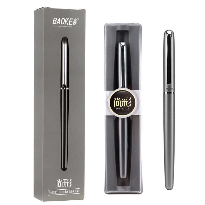 

BAOKE 2PM180 0.5mm Exquisite Metal Gel Pen Business Gift box