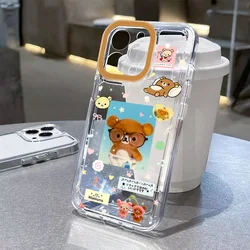 Kawaii Rilakkuma Bear Phone Case - Cute Protective Back Cover - Samsung A22 4G (TTK - C271TKK2502o1)