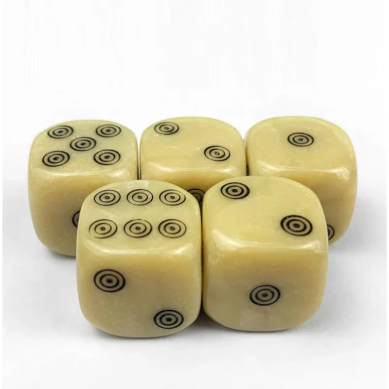10 Pcs/set 6 Sided Circle Game Dice Funny Puzzle 16 Mm