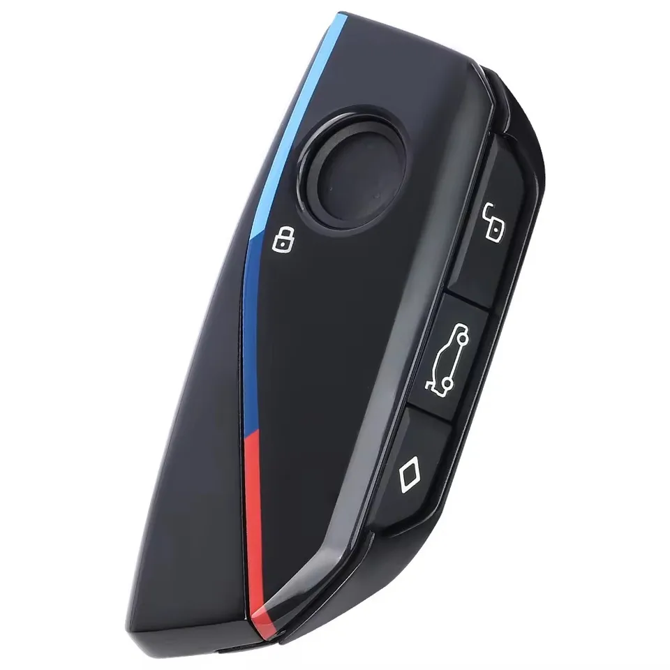 Coque De Remplacement Pour Clé De Voiture BMW – Compatible I7, X7, Série 7, X1, Etc. – 4 Boutons, Design Ergonomique