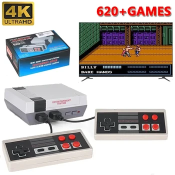 Console Video Portatile per Famiglie con Uscita AV, 620 Giochi Classici Integrati, Doppio Gamepad, Giocattolo per il Gaming, Regalo per le Feste