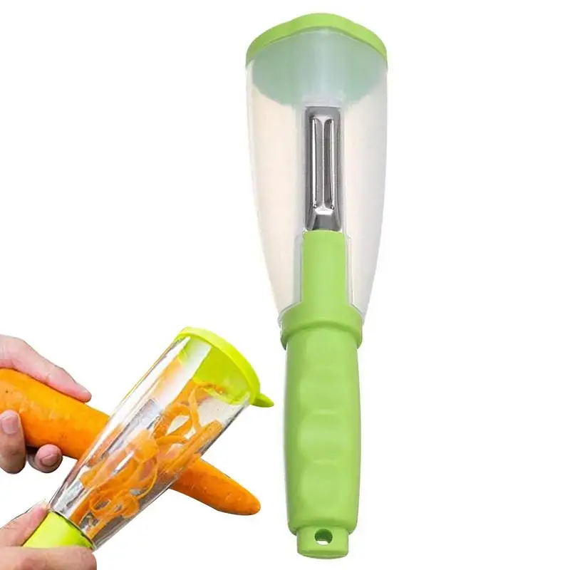 

Vegetable Peeler With Container Multiple Functions Stainless Steel Slicer Kitchen Accessories For Peeling Vegetables Fruits