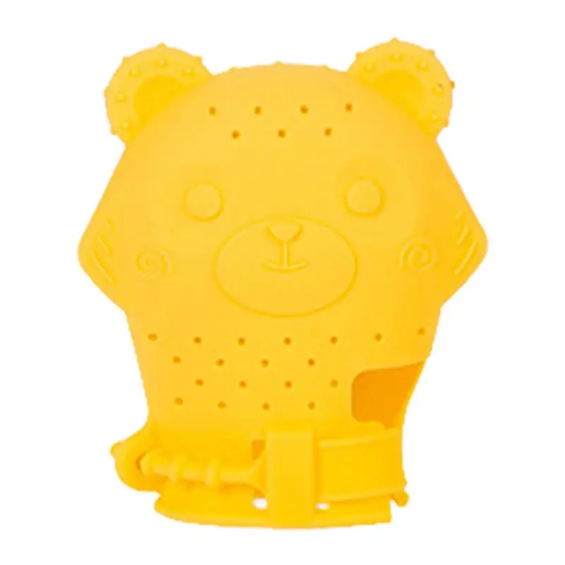 

Bear Silicone Teething Mitt Infant Stimulating Teether Gloves For Self-Soothing Baby Gloves Food Safe Silicone Teether Toys For
