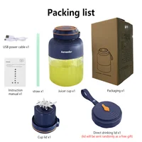 Extracteur de jus portable sans fil 1300 ml, nouveau modèle, rechargeable, pour fruits, aliments complémentaires et glace pilée, usage domestique multifonctionnel 2026 6