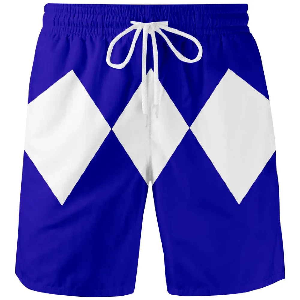 Mighty Morphin 3D Digital Printing Board Shorts Summer New Quick Dry Beach Swiming Shorts Men Harajuku Short Pants Beach clothes 4