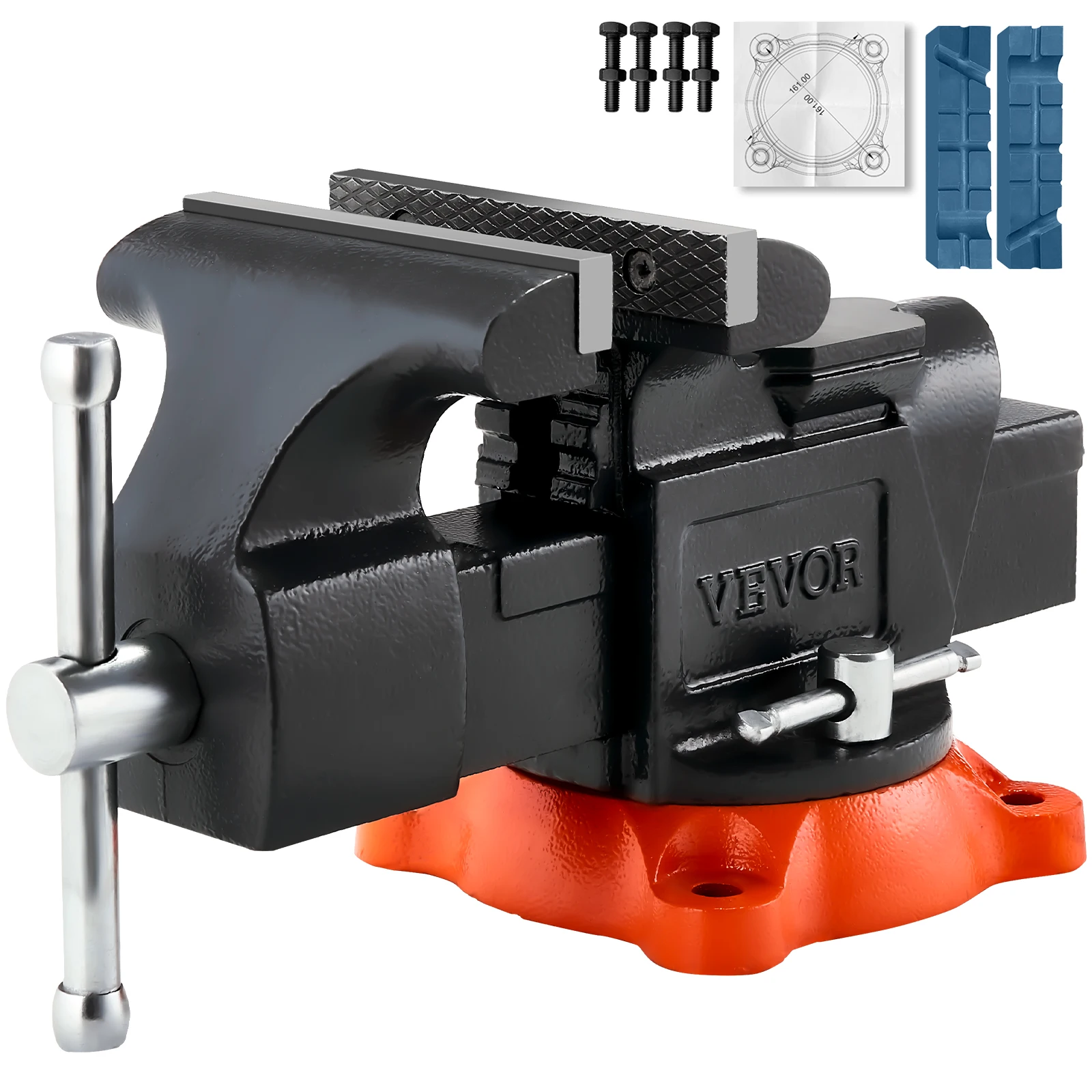 VEVOR Étau Établi Polyvalent Largeur Mâchoire 127 mm, Étau Atelier ...