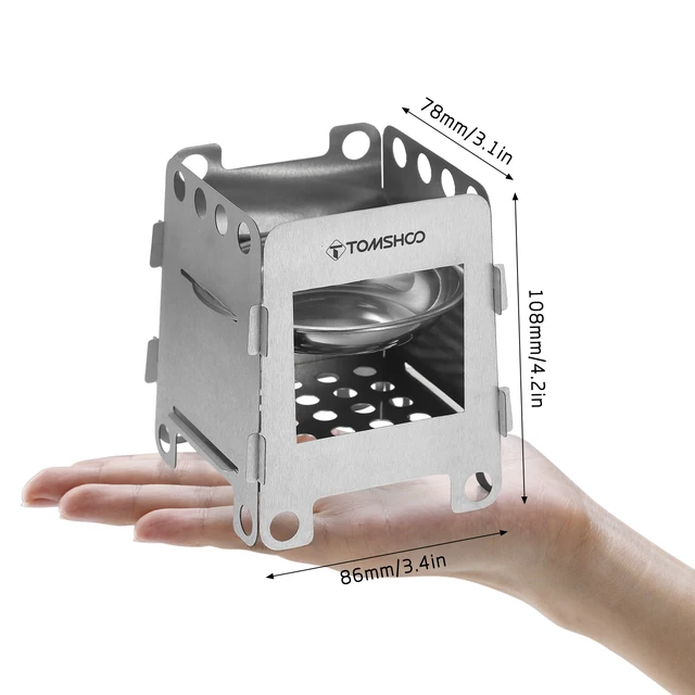 Tomshoo Fa Kályha Hátizsákos Égő W Alkohol Tálca Grill Háló Serpenyő Kültéri Kemping Túrázáshoz - Image 5