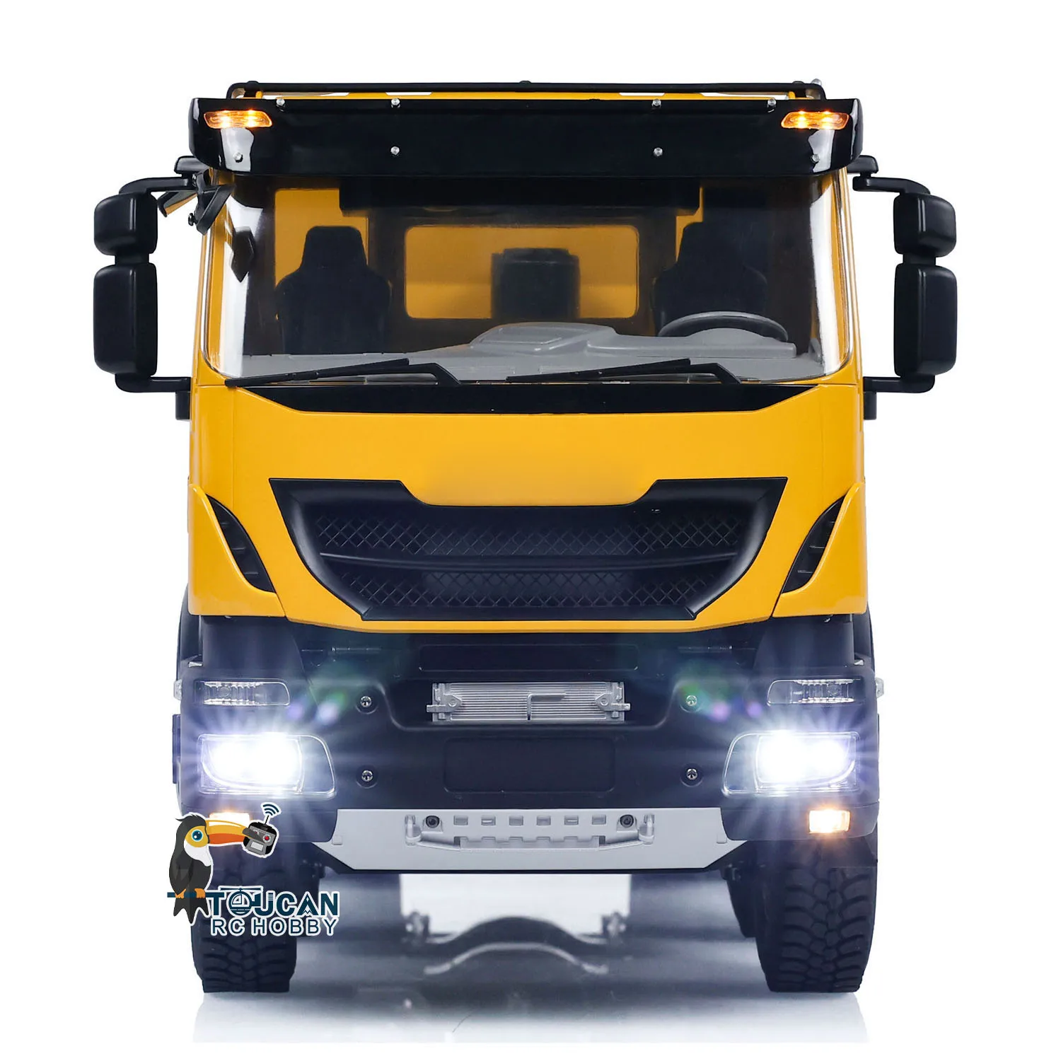 Toys 1/14 8x4 Metal Hydraulic Flip-over Cover RC Tipper Truck Remote Control Painted Finished Dump Car Light Sound Vehicle Gift 4