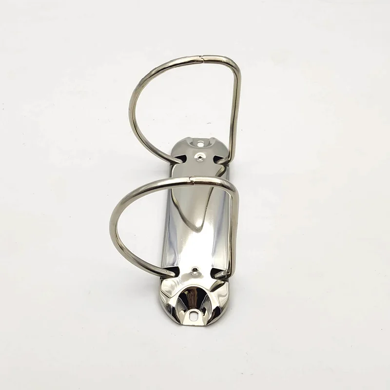 65mm D Shape Binder Clips DIY Notepad Metal Binder Clip Loose-leaf File Folder Binding Hoops 2 Rings Notebook