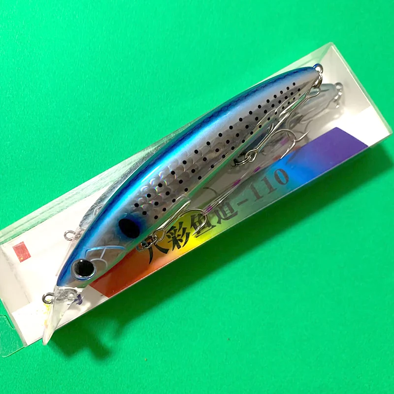 Testar Fishing Lure 110mm 19g Long Casting Floating Minnow Artificial Wobbler Hard Bait for Pike Sea Bass Trout Pesca Tackle