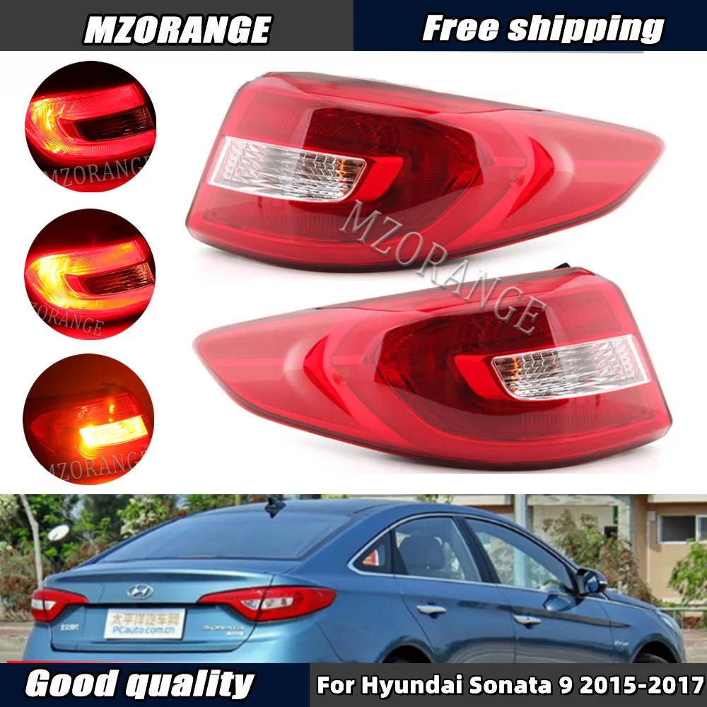 Tail Light For Hyundai Sonata 9 2015 2016 2017 Rear Brake Lamp Led Tail ...