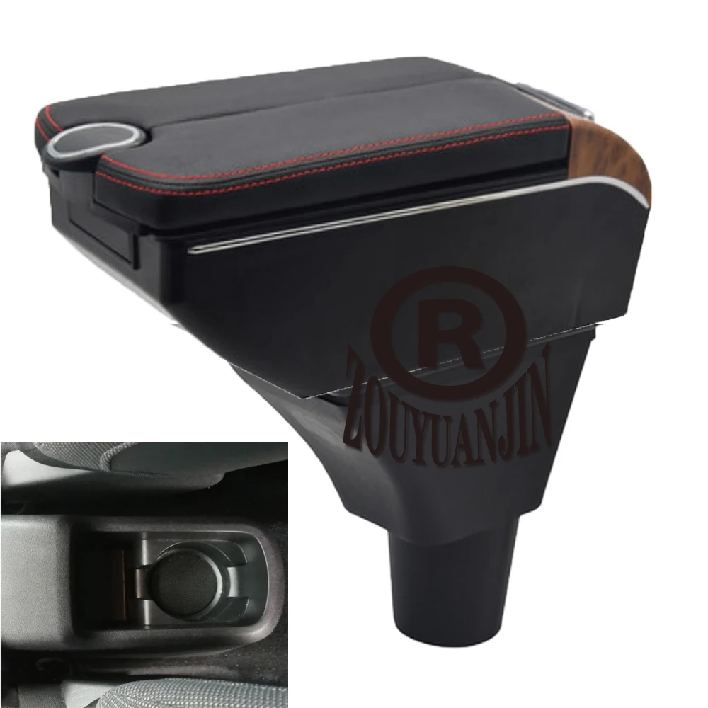

For Citroen C3 C4 Armrest Box Center Console Storage Elbow Rest Arm with Phone Charging USB Cup Holder