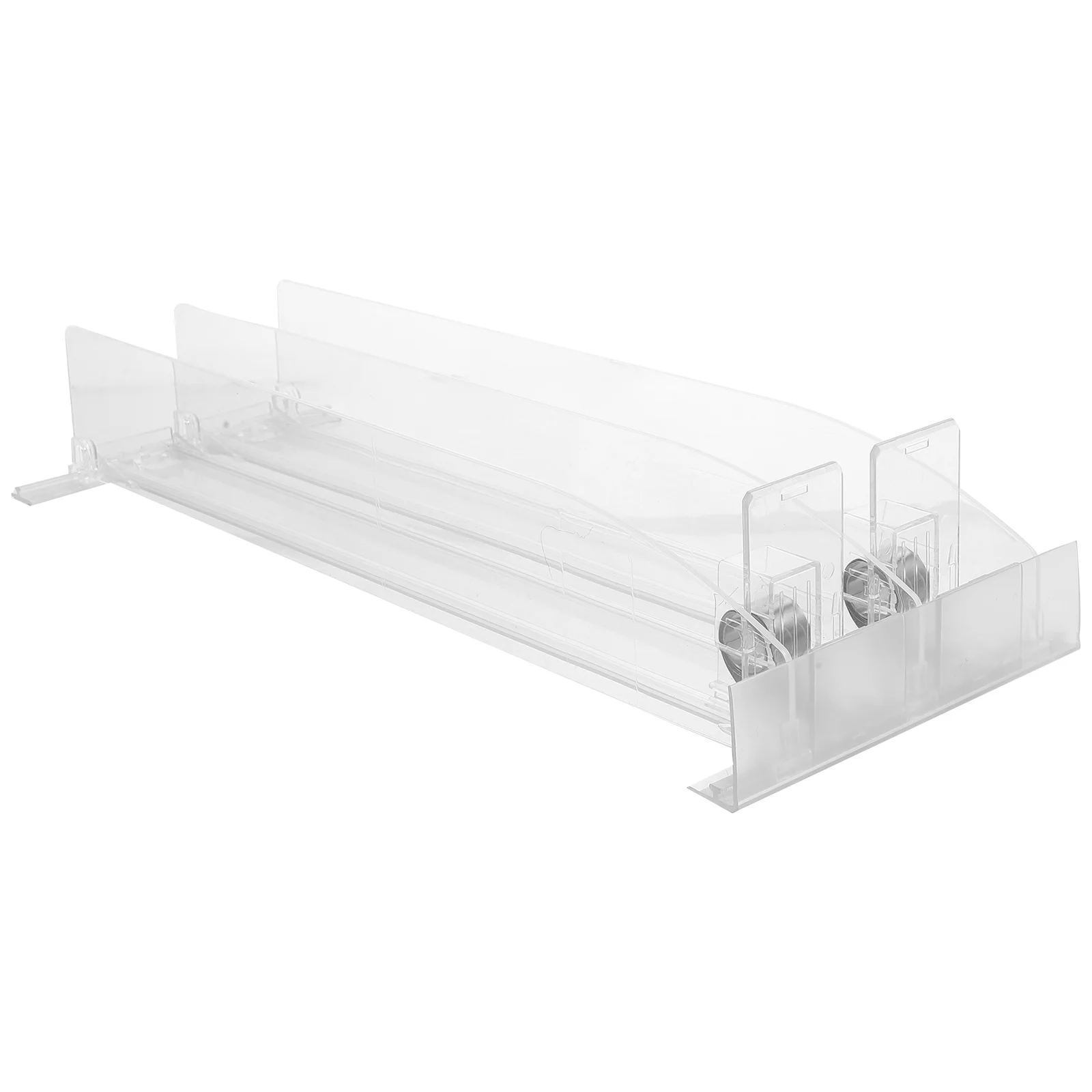 

Shelf Pusher Soda Dispenser for Fridge Drink Organizer Plastic Replenishment Show Rack Propeller Tool Puller