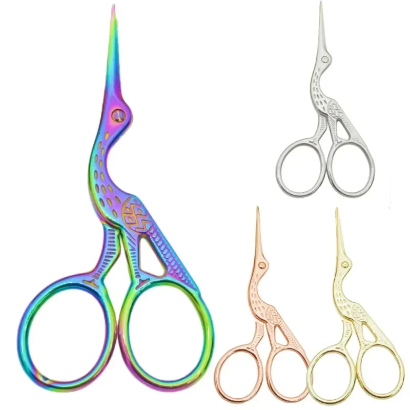 Retro Crane Mouth Cross Stitch Scissors Vintage Cute Small Sewing Scissor Thread Cutting DIY Fabric Shears Embroidery Scissors sewing scissors craft scissors sewing supplies