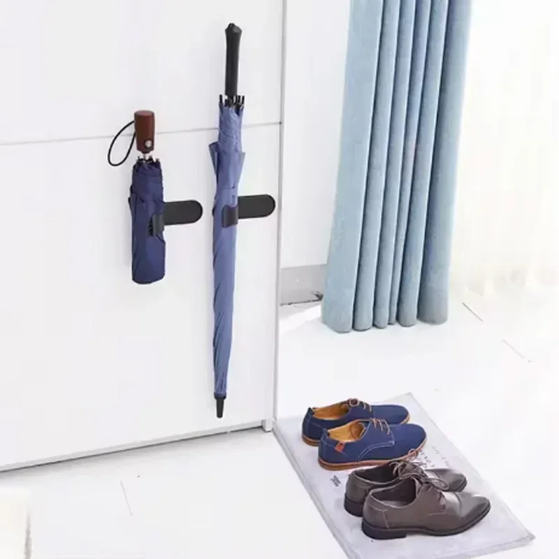 Black PP Car Umbrella Holders Trunk Storage Organizer Hook