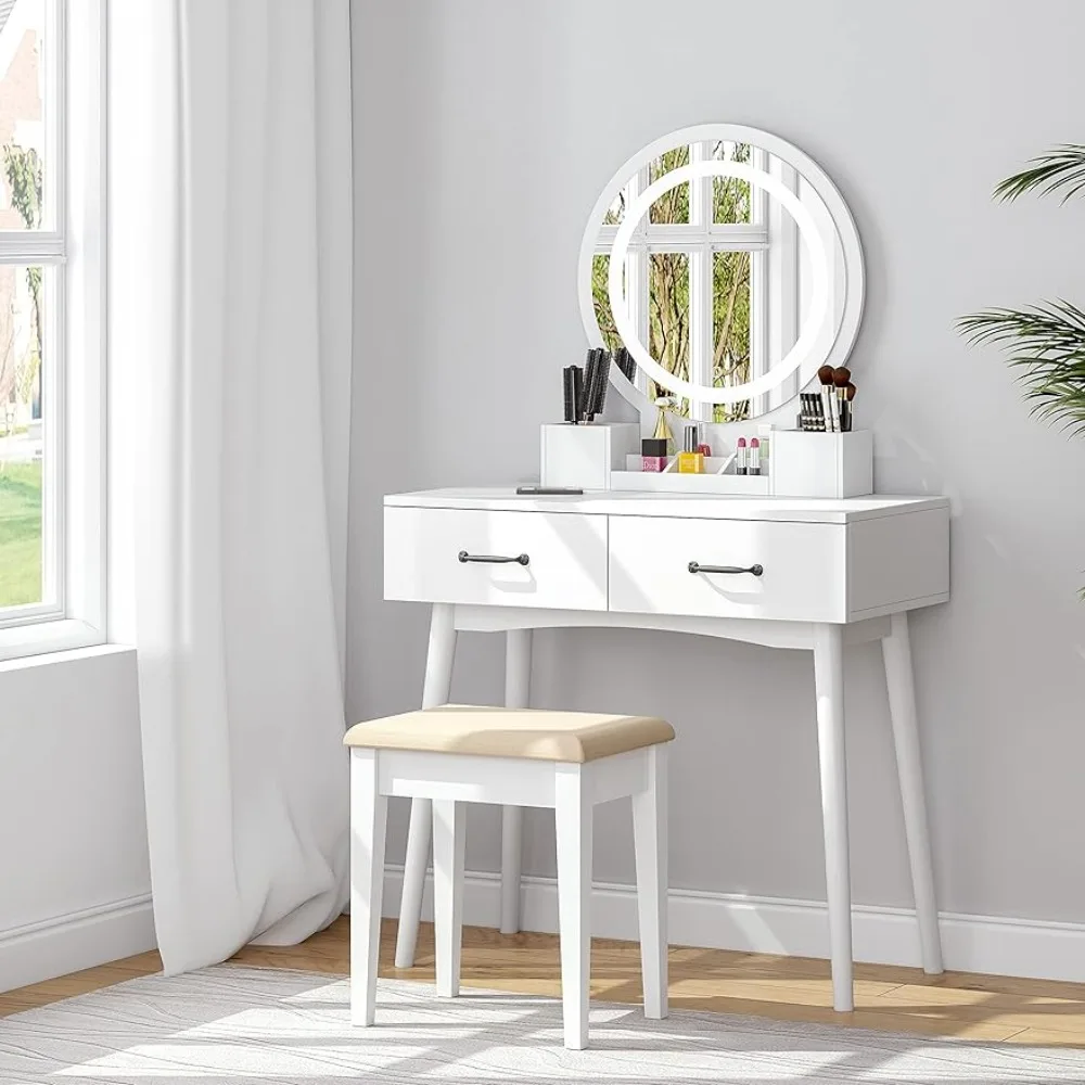 Round 2024 mirror desk