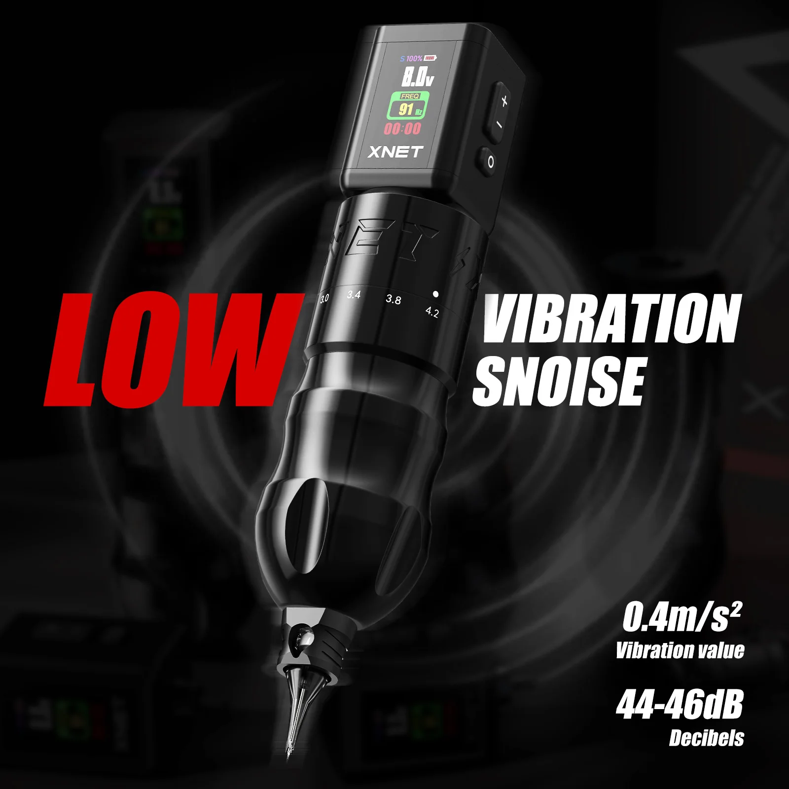 XNET T2 Rotary Tattoo Pen Kit With Wireless RCA Power Supply