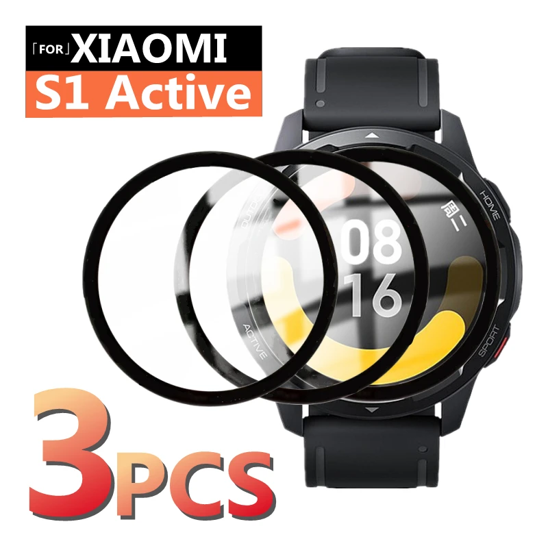 Protezione Dello Schermo Per Xiaomi Watch S1 Active Smartwatch Pellicola Protettiva Morbida Per Mi Watch S1 Active Pmma Copertura Completa (Non Vetro)