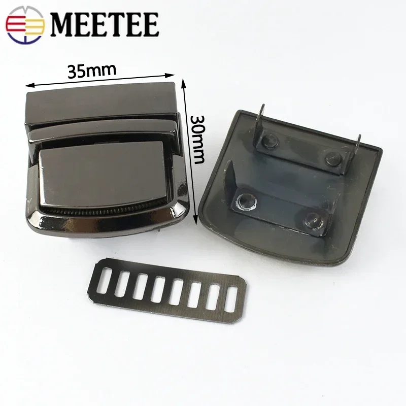 Metal Lock Buckle 1-5Pcs for Bag Women Handbag Closure Clasps Purse Snap Locks Buckles Repair Kit DIY Sewing Accessories