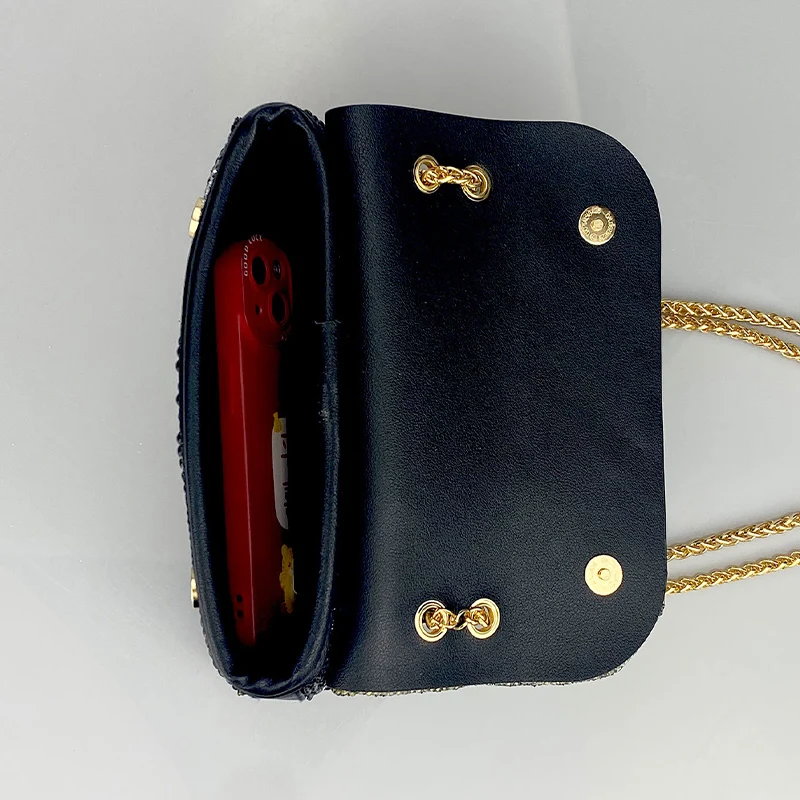 JIOMAY Fashion Messenger Bag Luxury Designer Bags Pearl Square Bag Diamond Luxury Purse For Wedding Bags For Women 2024 Handbag