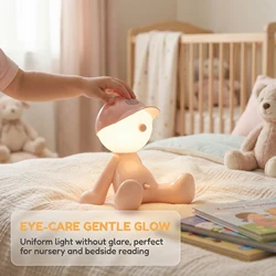 Charming LED Night Light for Bedroom and Home Décor (Light pink)