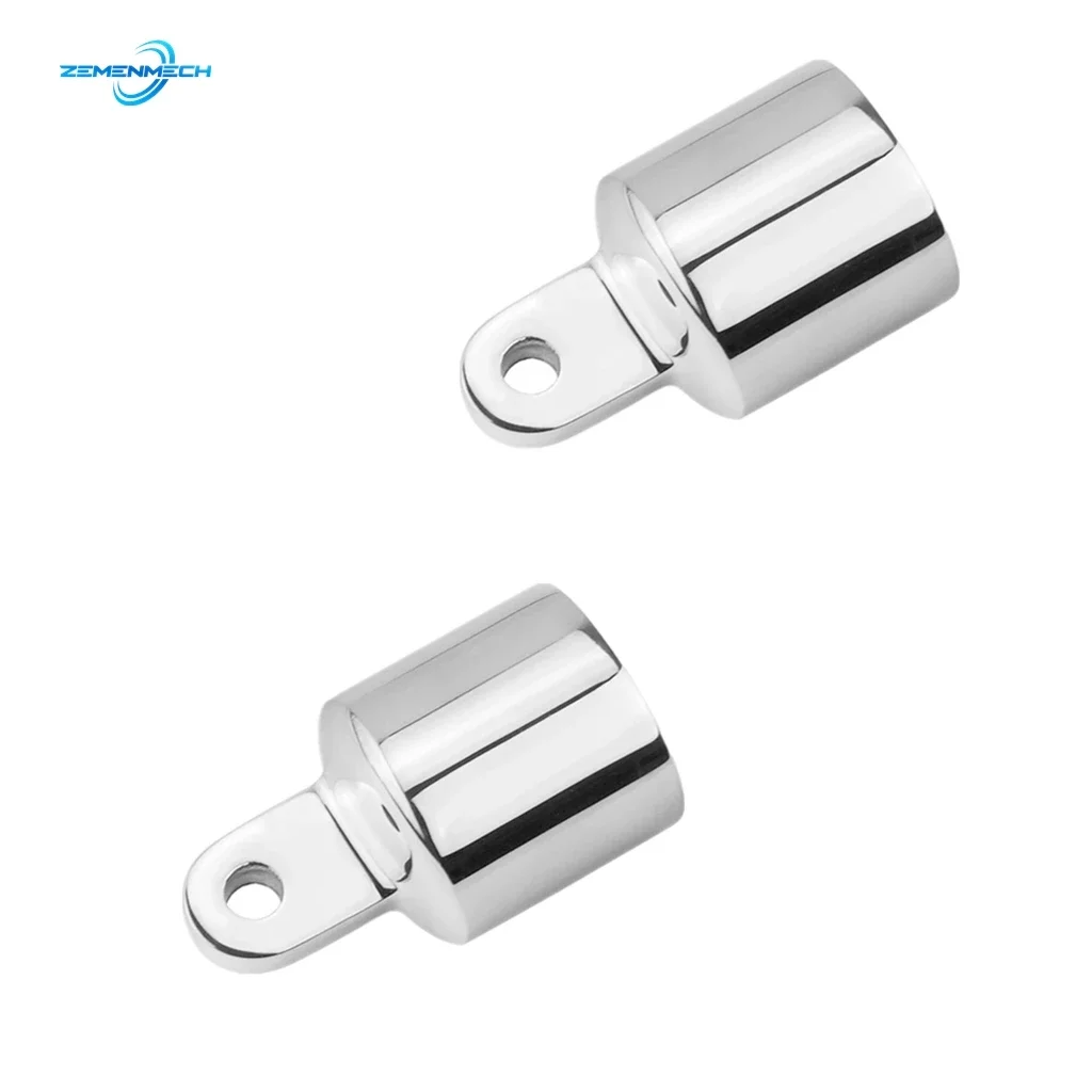 

2PCS Boat Accessories External Pipe Eye End Cap Bimini Top Fitting Marine Hardware Yacht Canopy Tube End Stainless Steel Ship