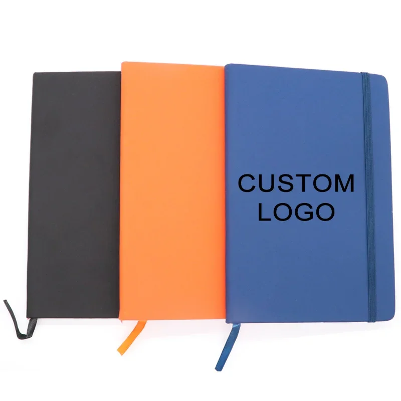 

Customized product. cheap promotional hardcover A5 size PU leather custom notebook with logo