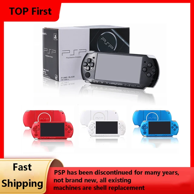 Sony PlayStation Portable PSP Slim 3000 Video Game Console Black + Games  BUNDLE