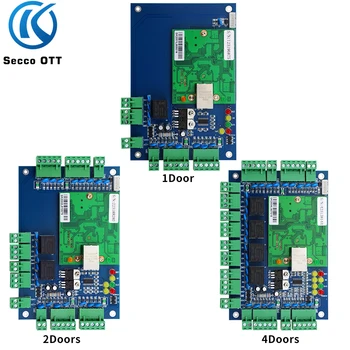 double doorWG32-bit controller multi door access control machine connected to WG card readernetwor TCP networking control board 1