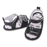 PU Cute Cartoon 0-18M Newborn Baby Boys Summer Shoes Sandals First Walkers Newborn Shoes Casual Soft Sole Sandals 4 Colors 3