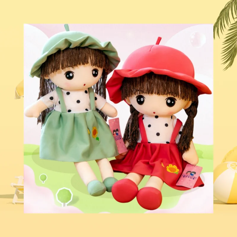 45cm Super Kawaii Plush Girl Doll with Clothes, Children's Girl, Baby Soothing Toy, Soft Cartoon Plush Children's Gift Toy Fille 3