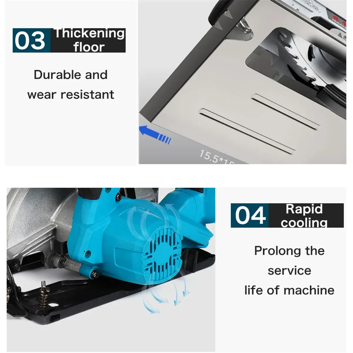 Brushless Electric Circular Saw Handle Power Tools Dust Passage Multifunction Cutting Machine For Makita 18V Battery