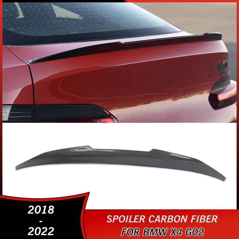 

2018-2022 Rear Trunk Wing Spoiler for BMW X4 G02 2018 2019 2020 2021 2022 Accessories Spoiler Carbon Fiber Original Exterior