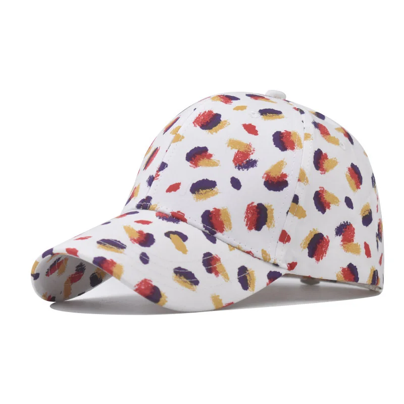 cute baseball caps Cotton new color Chinese style baseball cap bread printed duck tongue cap neutral outdoor sunshade cap green baseball cap