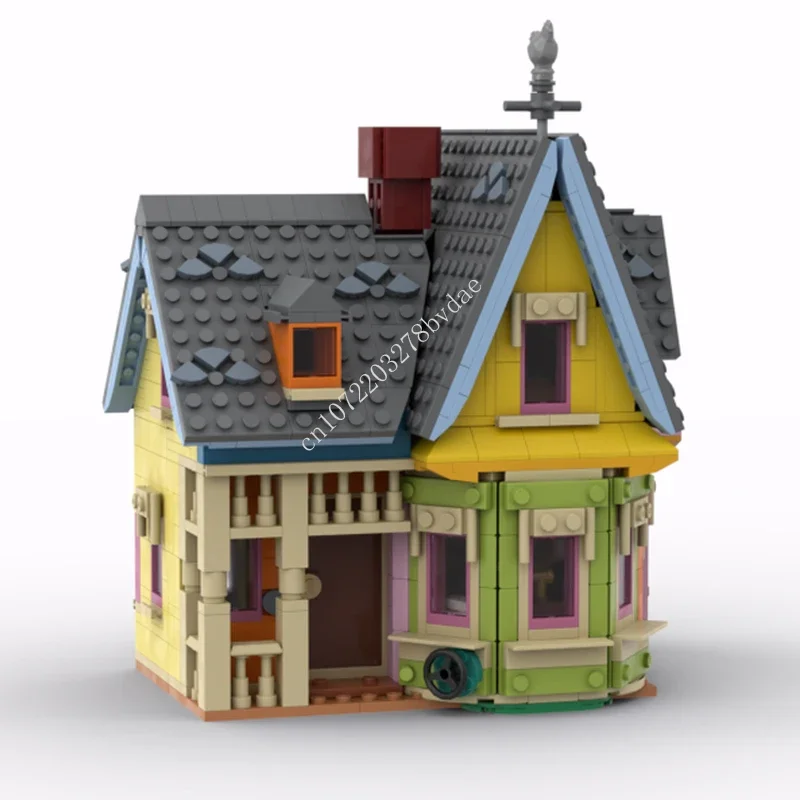 

1029PCS MOC Modular Carl Frederickson's House Street View Model Building Blocks Technology Bricks Creative Assembly Toys Gifts