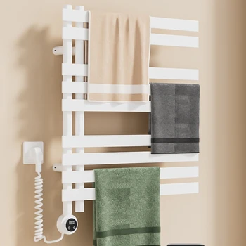 ราวแขวนผ้าเช็ดตัวไฟฟ้าอัจฉริยะ รุ่นหน้าจอสัมผัส ทำจากอะลูมิเนียม ระบบอบแห้งผ้าเช็ดตัว ประหยัดพลังงาน 1