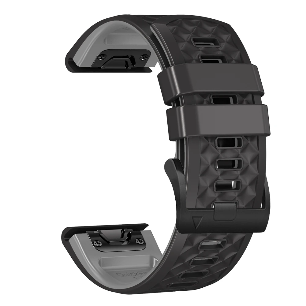 Versatile Silicone QuickFit Watchband, 22-26mm, Universal Fit