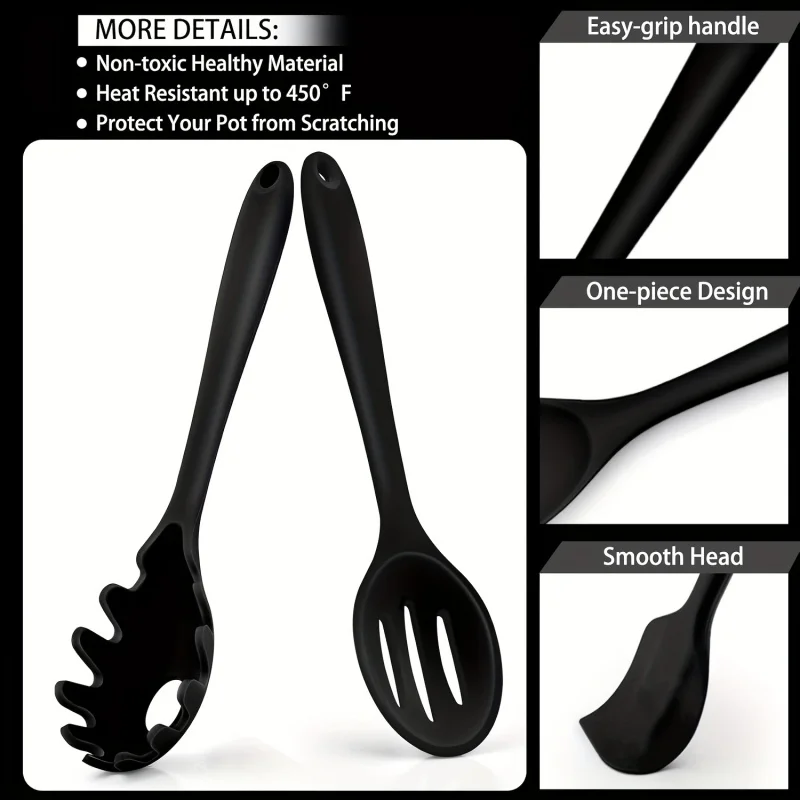 Premium 7-Piece Non-Stick Silicone Kitchen Utensil Collection