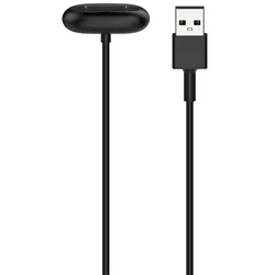 Magnetic Smartwatch Charging Cable with Type - C/USB - A Adapter (USB A Black)