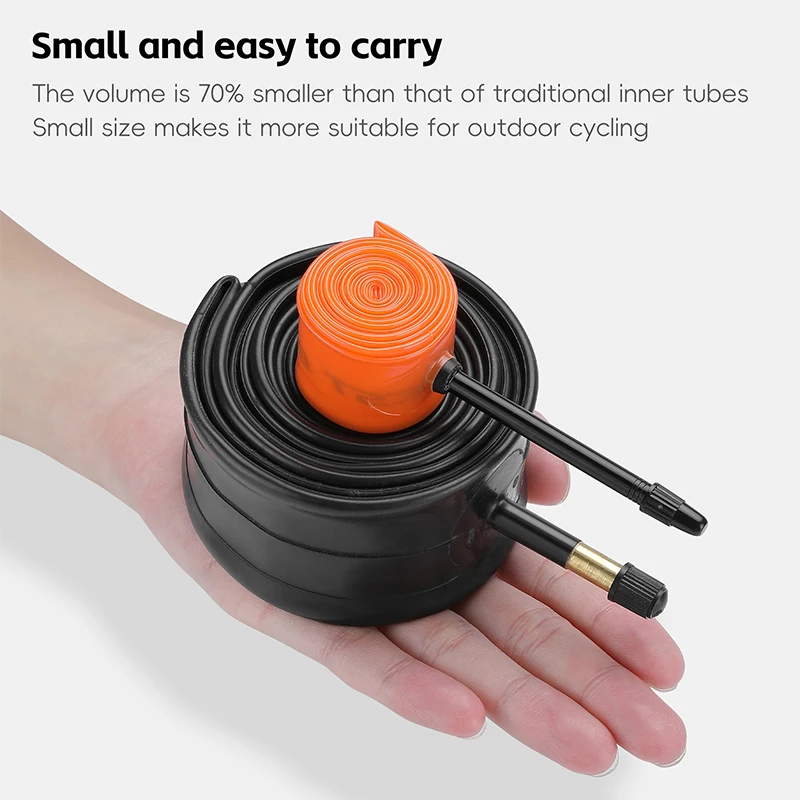 WEST BIKING Bicycle Inner Tube Lightweight TPU 700X23 25 28C Road Bike Tire Pneumatic Tire 65mm Presta Valve Bike Accessories