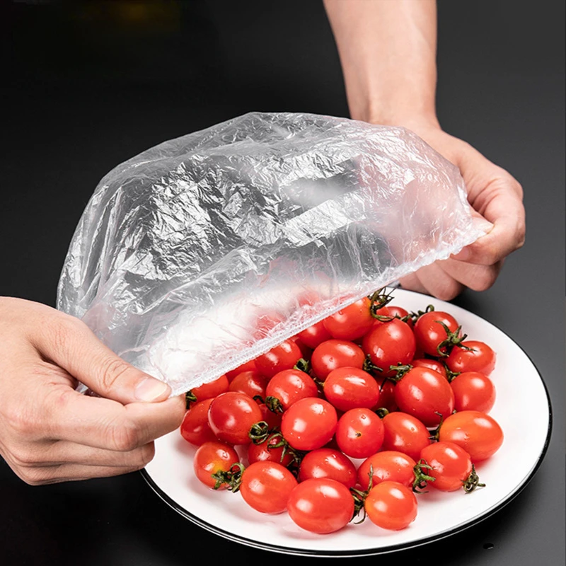 Disposable plastic wrap covers food grade household fresh keeping bags