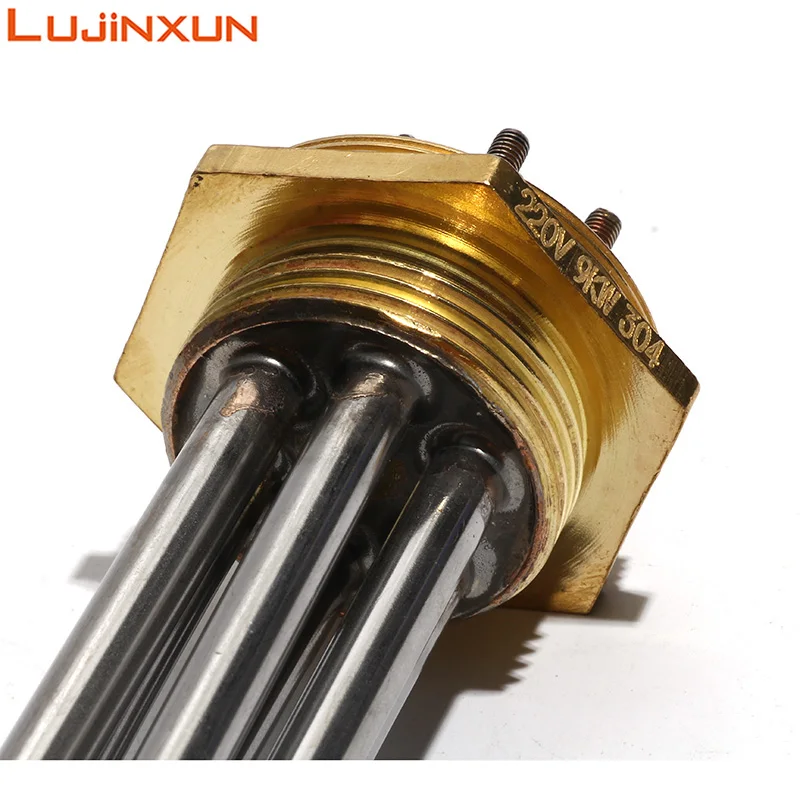 Lujinxun 220V/380V Heating Element DN40/1.5 Immersion Heater Parts  3KW/4.5KW/6KW/9KW/12KW 201SS for Water Tank /Homebrew - AliExpress
