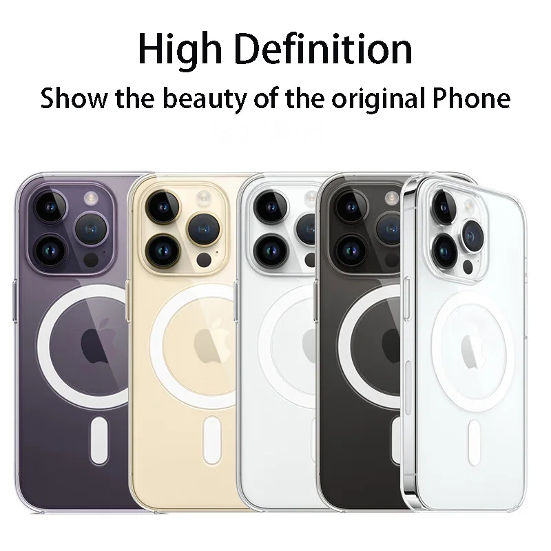 Luxury Magnetic Wireless Charge For Magsafe Case for iPhone 16 15 14 13 12 11 Pro XR XS Max 7 8 Plus Back Cover Transparent Case 6 Luxury Magnetic Wireless Charge For Magsafe Case for iPhone 16 15 14 13 12 11 Pro XR XS Max 7 8 Plus Back Cover Transparent Case 6