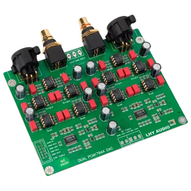 B-1365 듀얼 PCM1794A x2 DAC 밸런스드 디코딩 보드 USB 동축 발열 DAC 키트 24Bit 192K DIY 증폭기 보드
