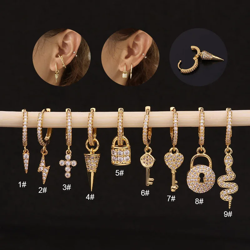 1Pair Stainless Steel Women Hoop Earrings Fashion Jewelry 6/8/10mm Cute Round Ear Cuffs Ring Earring for Teens Free Shipping