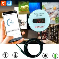 KONLEN Tuya Wifi Temperature Sensor 3m Probe Wire Digital Thermometer Smart Life Home Water Pool Freezer Thermostat Remote Alarm - Image 2