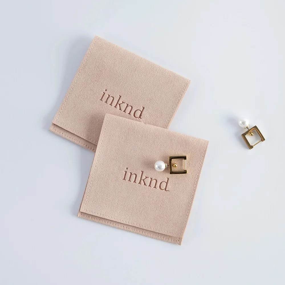 

50pcs Microfiber Jewelry Organizer Packaging Pouch Custom Logo Small Gift Envelope Bags Wedding Favor For Guests Bulk Candy Bag