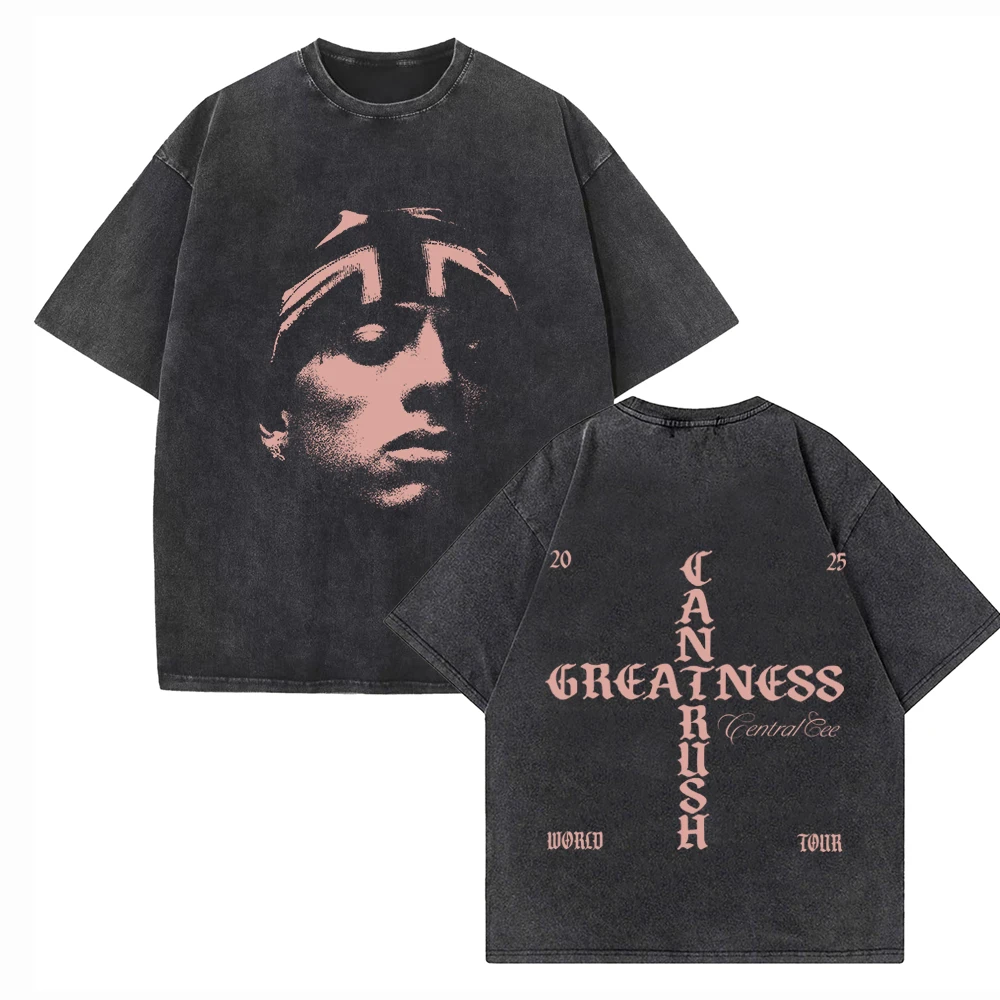 Central Cee Tour 2025 Cotton Shirts Can't Rush Greatness Album Merch Vintage O-Neck Unisex T-Shirts