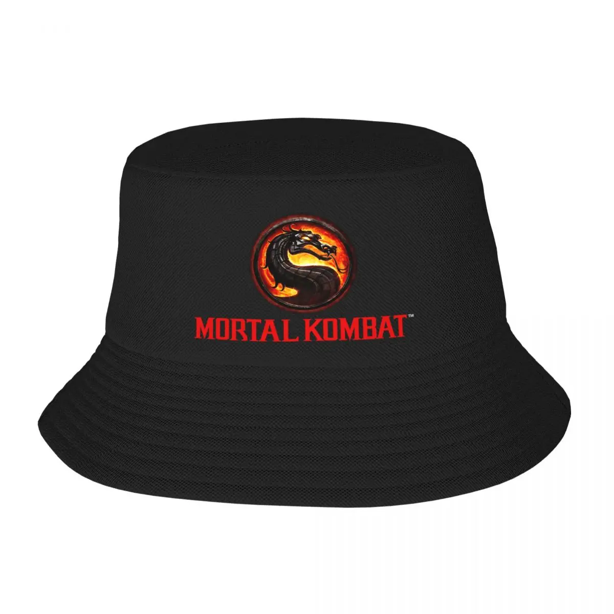

Панама с логотипом Mortal Kombat для мужчин и женщин, кепка для боевых действий с нулевым скорпионом, летняя уличная Кепка от солнца, для рыбалки, на заказ
