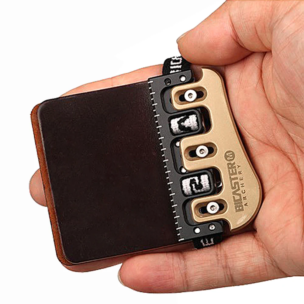 Bicaster Archery Finger Guard Protector High Quality Genuine Leather Fingers Protection Shooting Replacement Accessory For archery finger tab